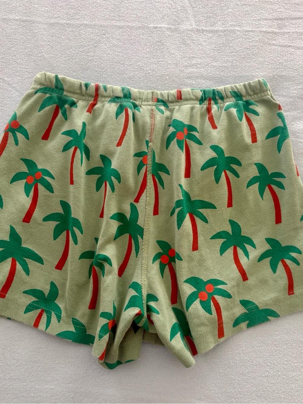 Hanna Andersson 100% Organic Cotton Palm Tree Print Shorts Sz S - Picture 3 of 14